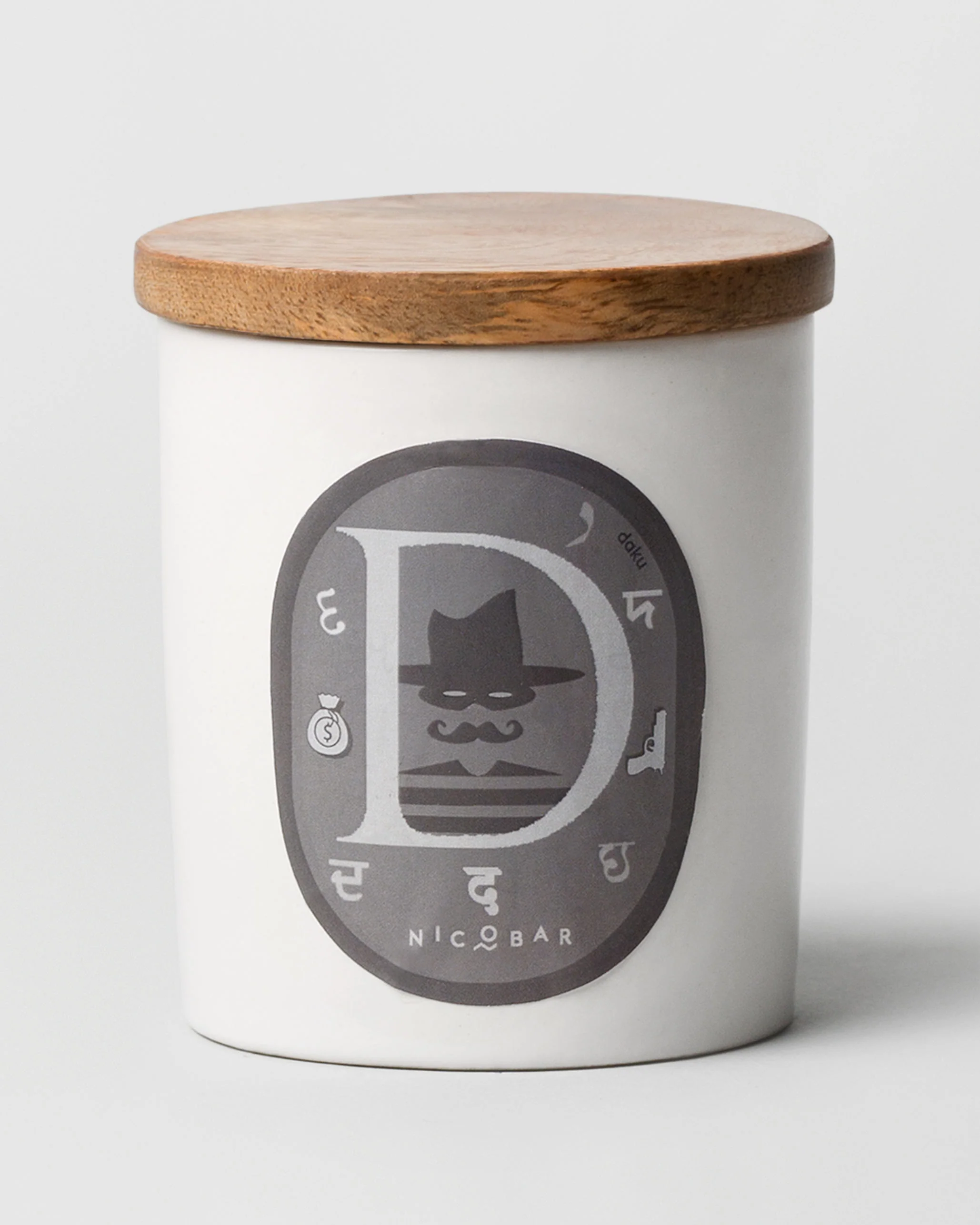 Alphabet D Candle