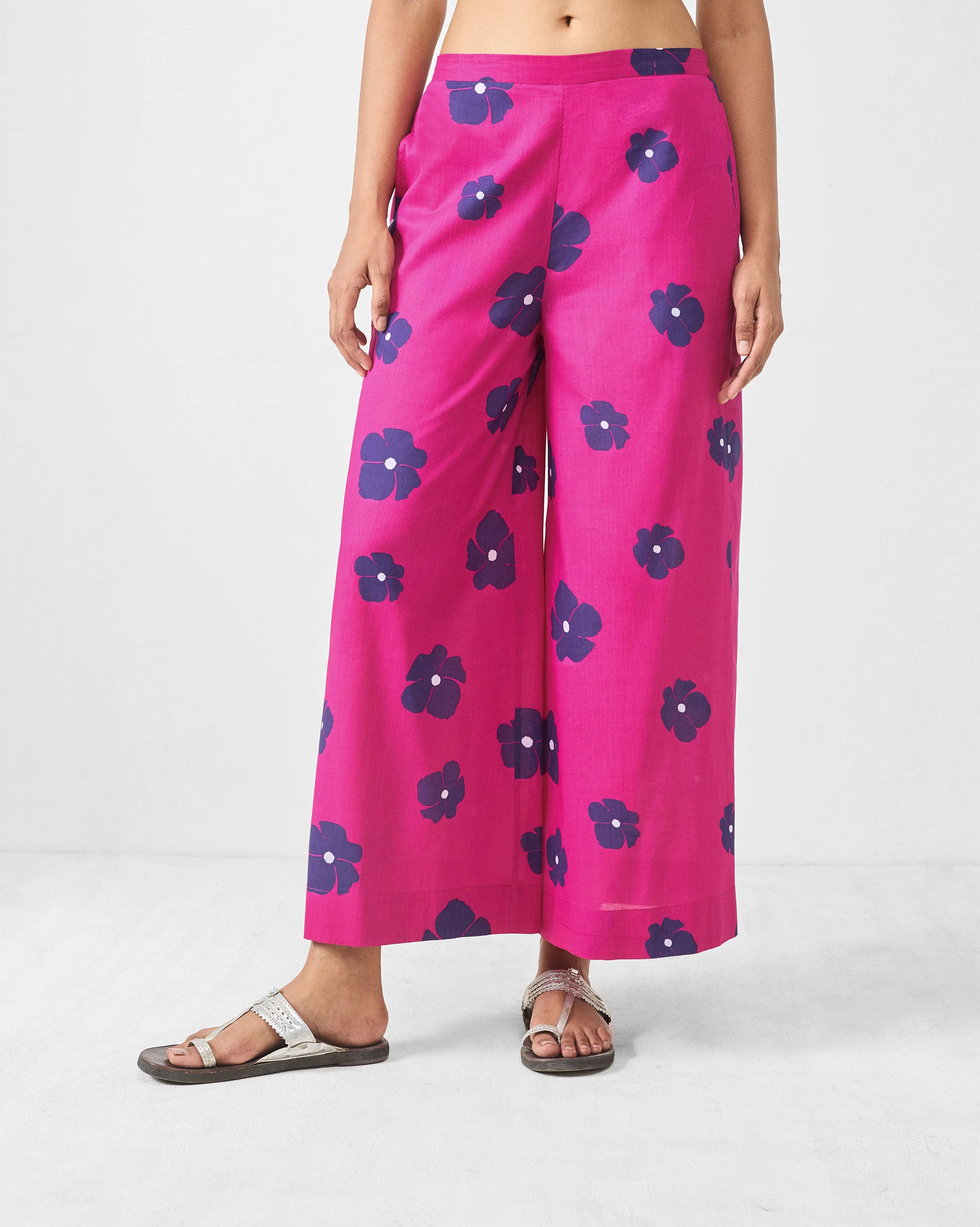 Basic Pyjama - Fuchsia & Purple Printed