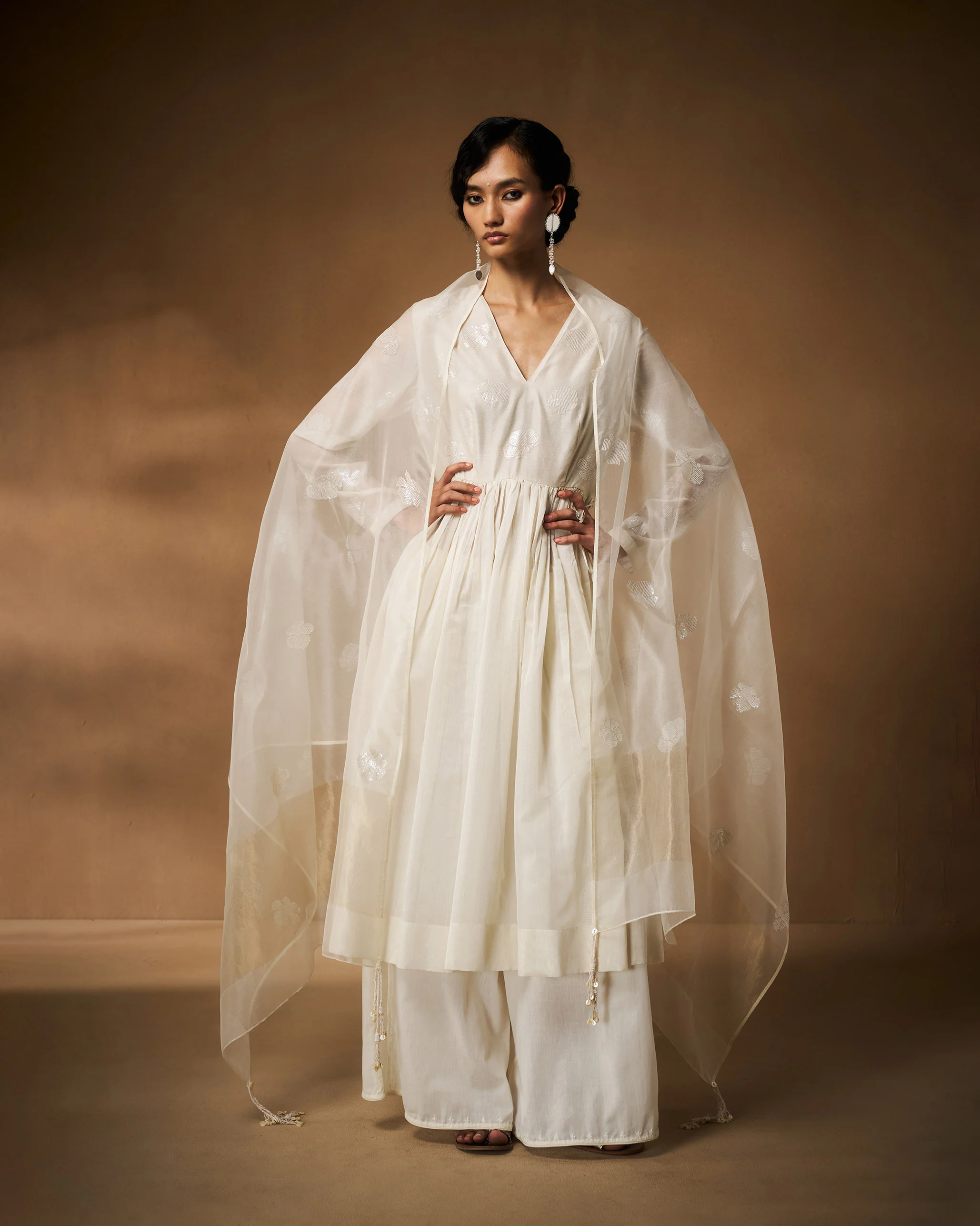 Basic Pyjamas - Ivory Chikankari - Image 7