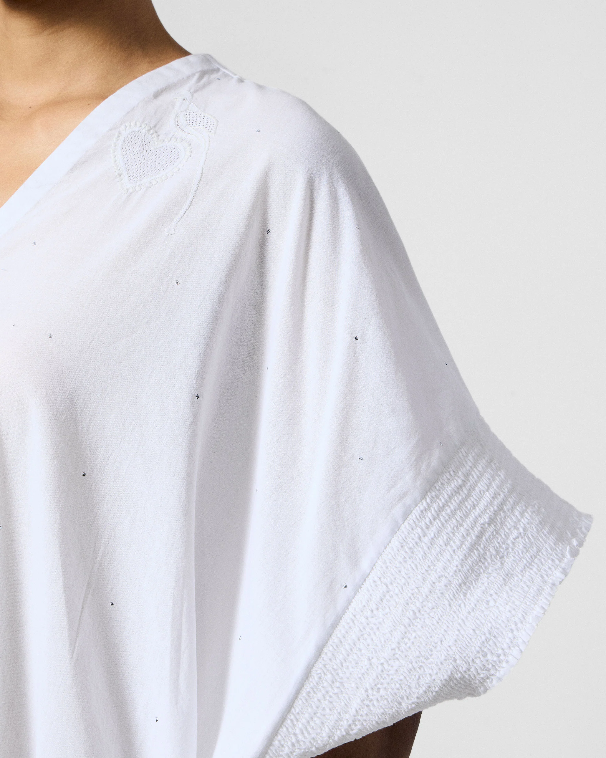 Calicut Kurta - White Embroidered - Image 6