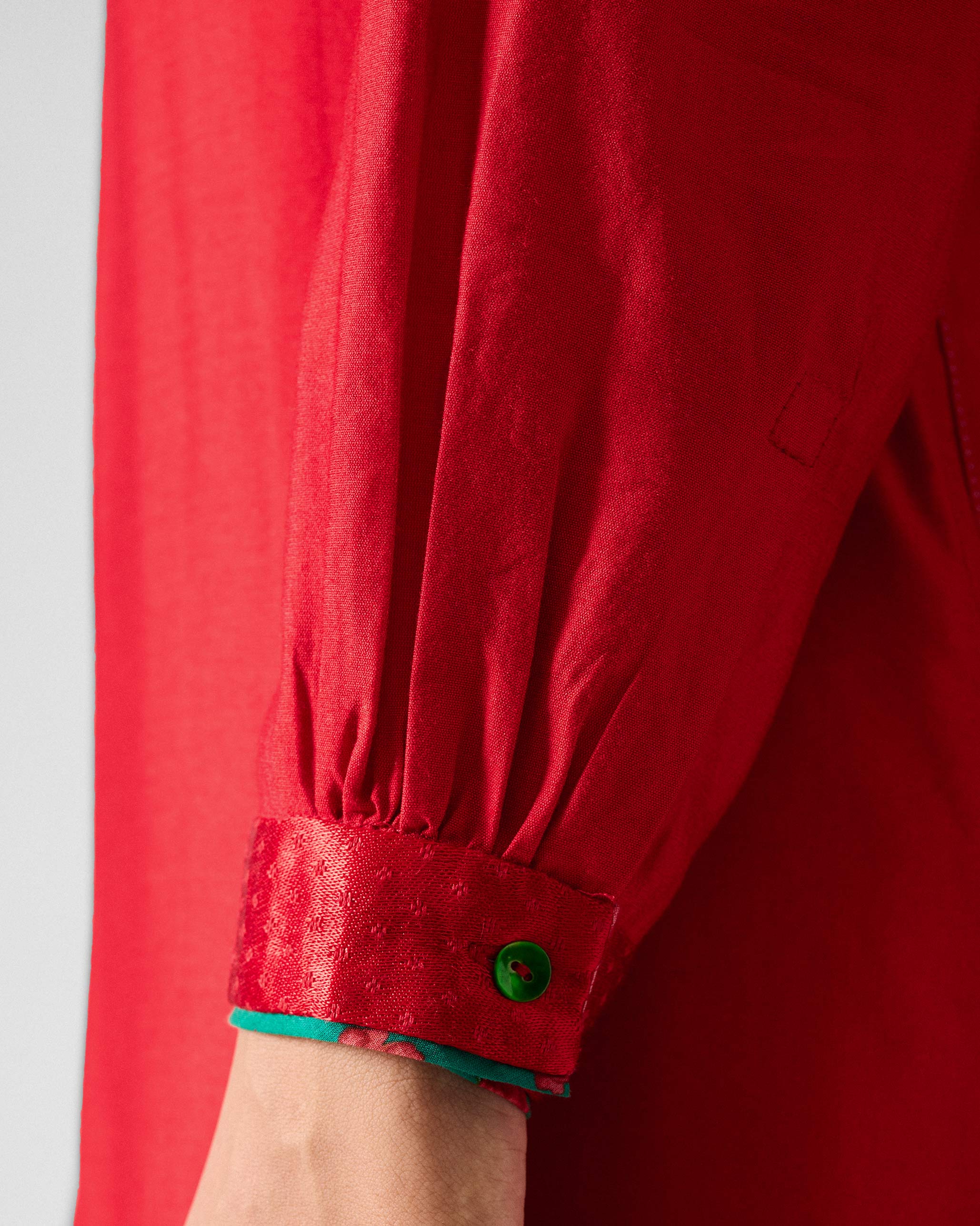 Chaand Kurta - Red - Image 7