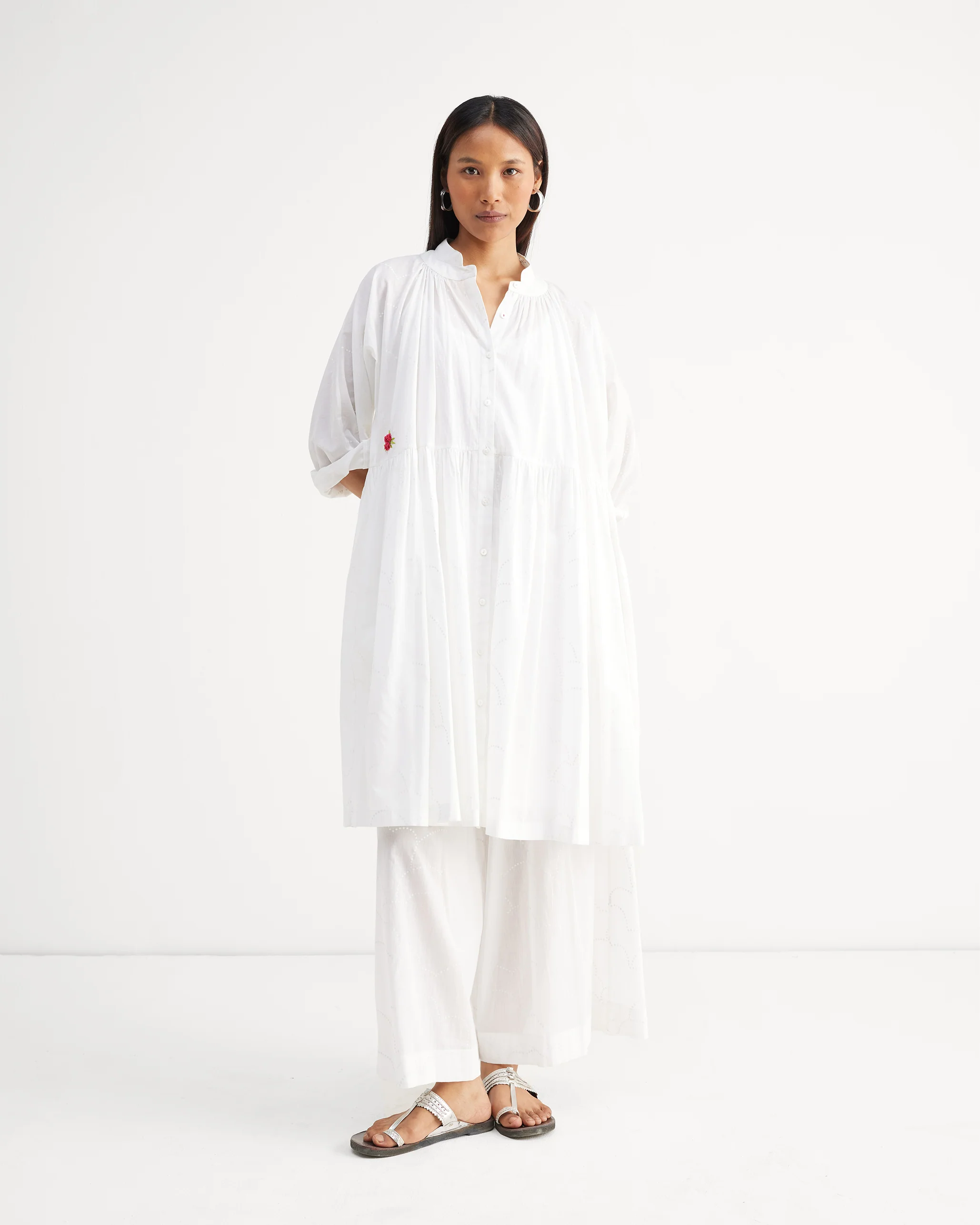 Classic Pyjamas - White Print - Image 5