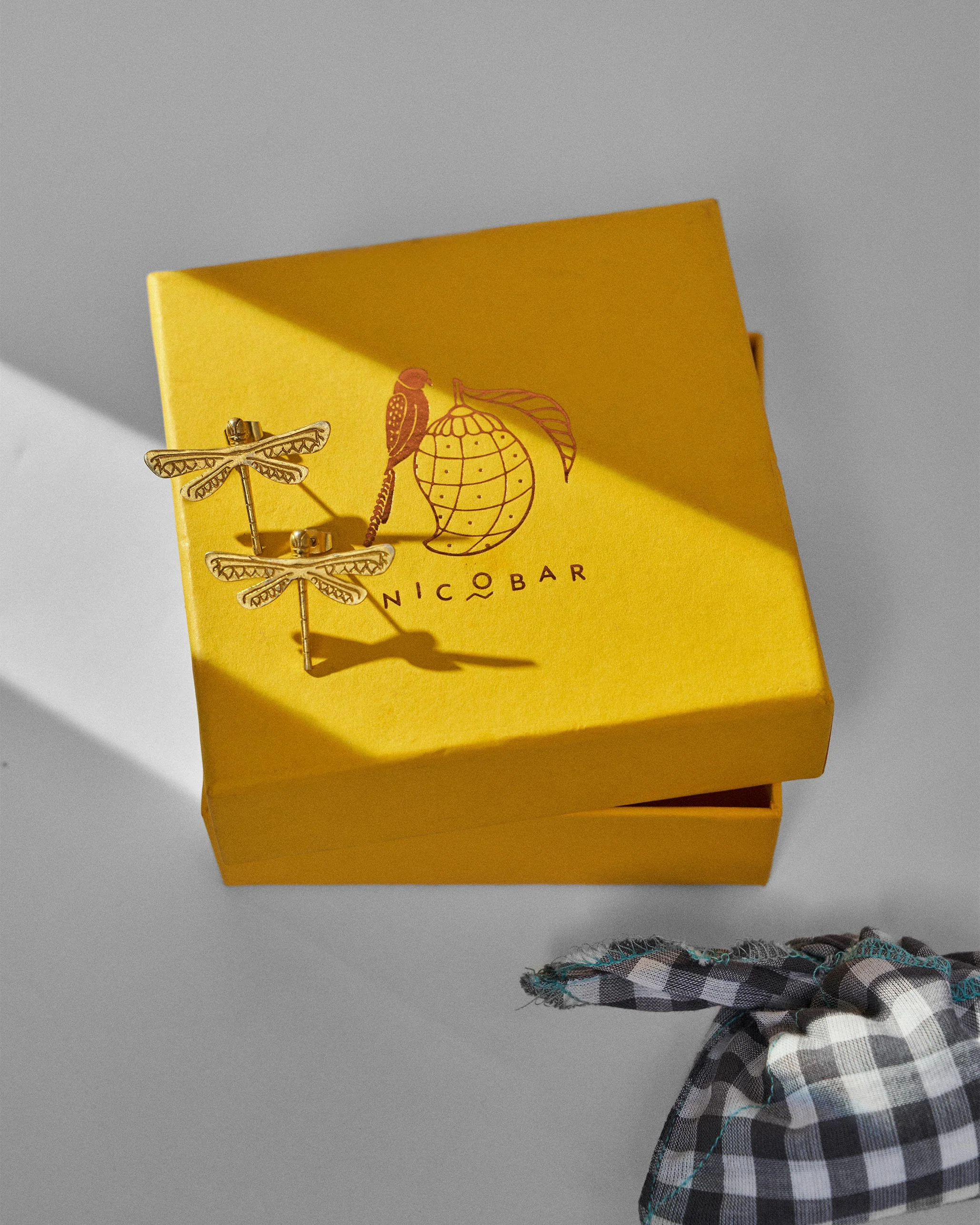 Dragonfly Studs - Gold - Image 2