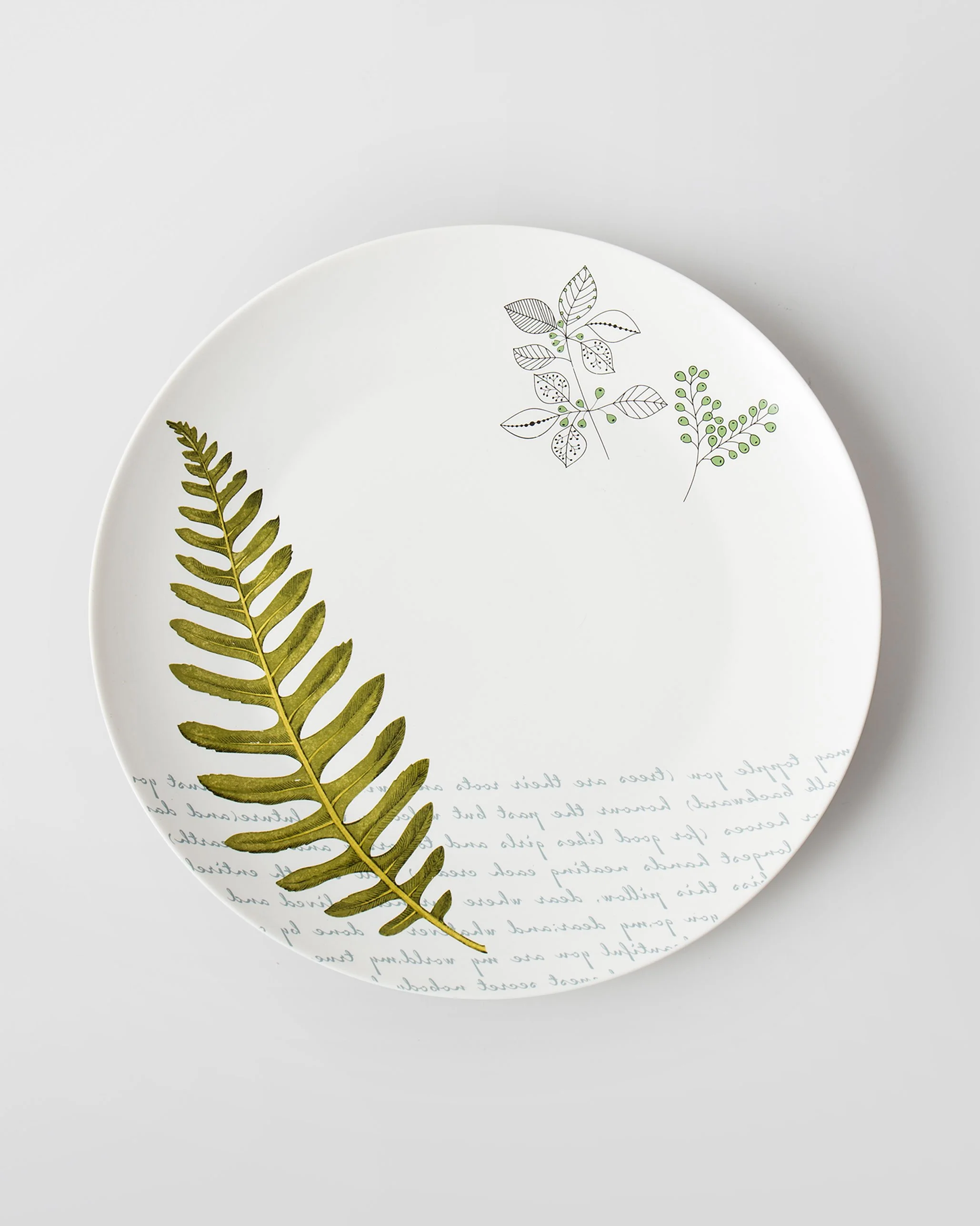 Flora Fauna Dinner Plate