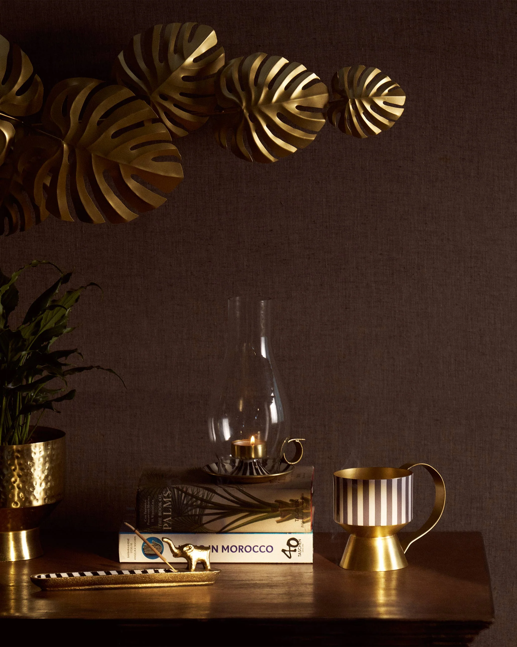Gilded Monstera Home Accent - Image 5