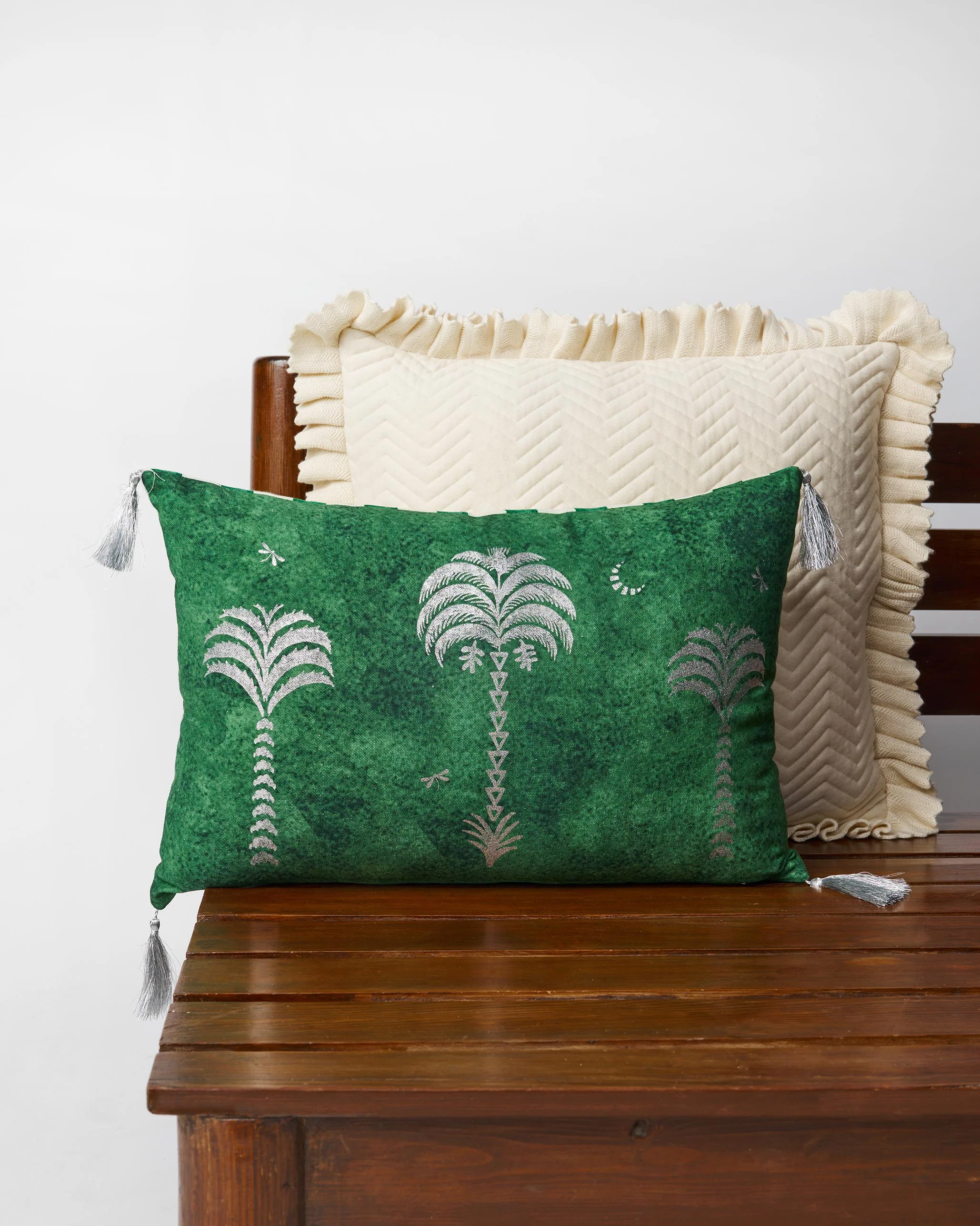 Indus Palm Cushion Cover