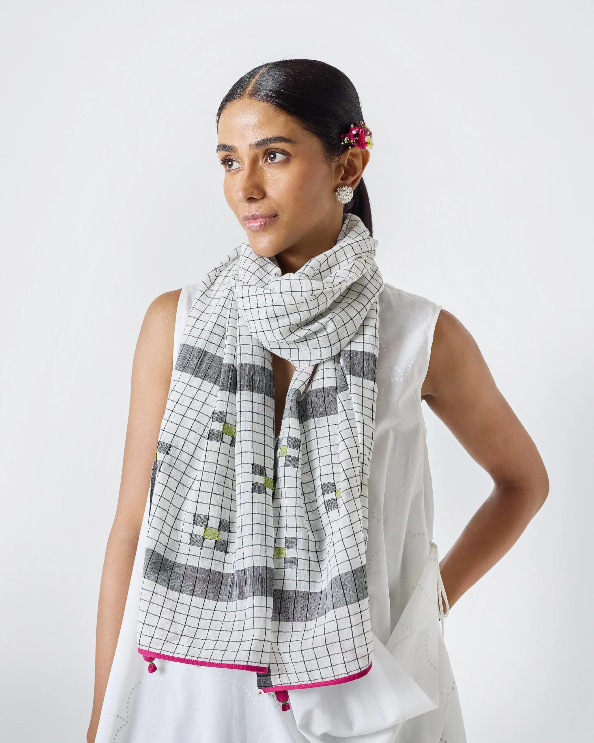Kandy Scarf - Black & White