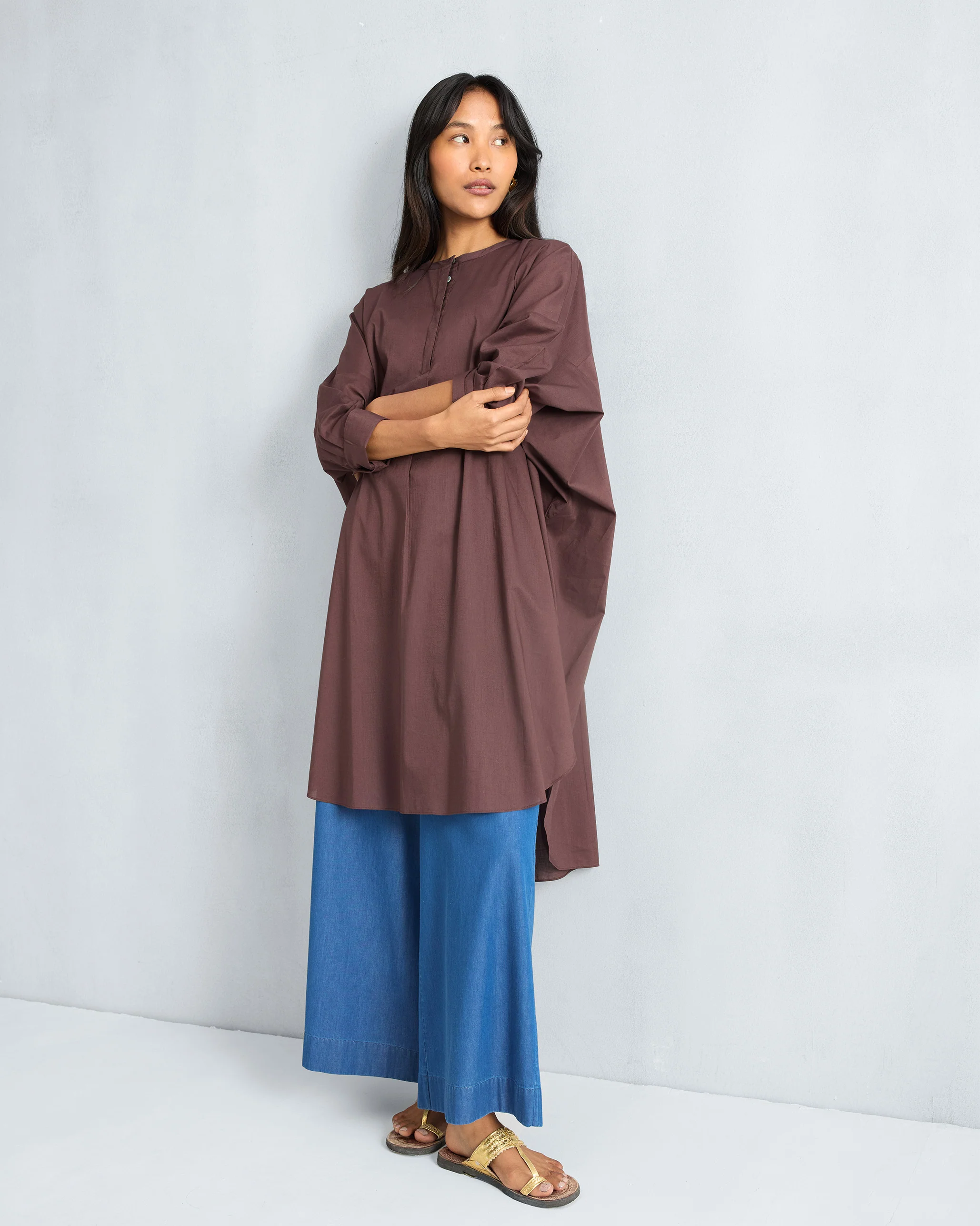 Lazy Sunday Tunic - Chocolate Plum
