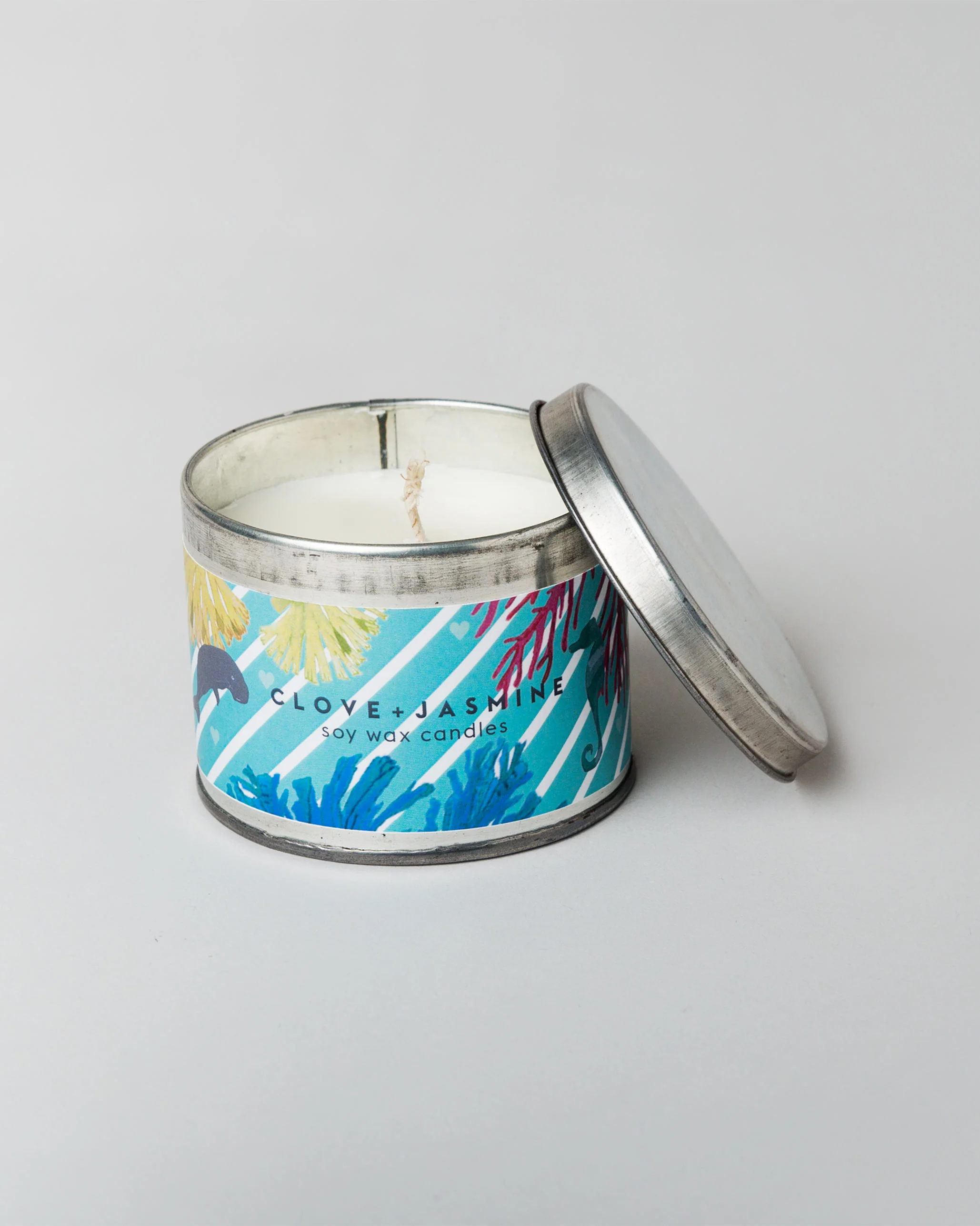Lighthouse Tin Candle