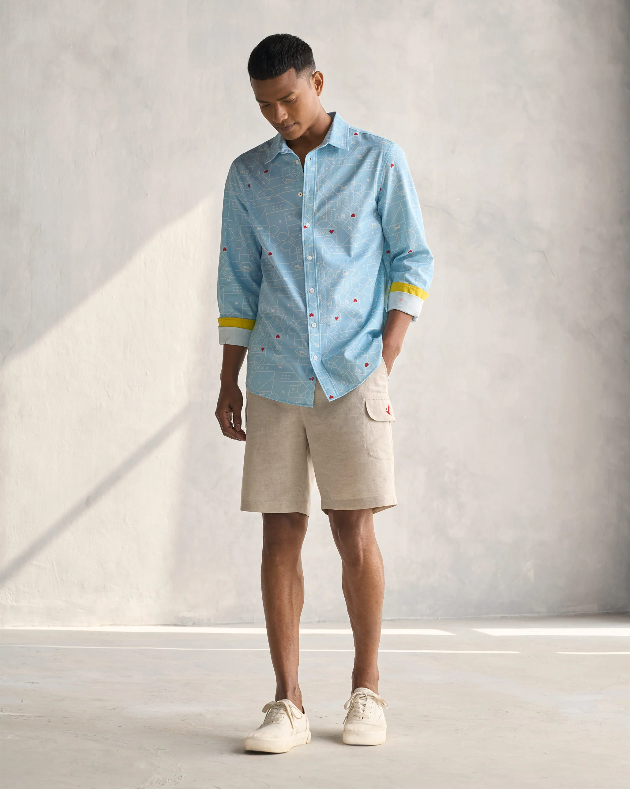Linen Shorts - Natural - Image 5