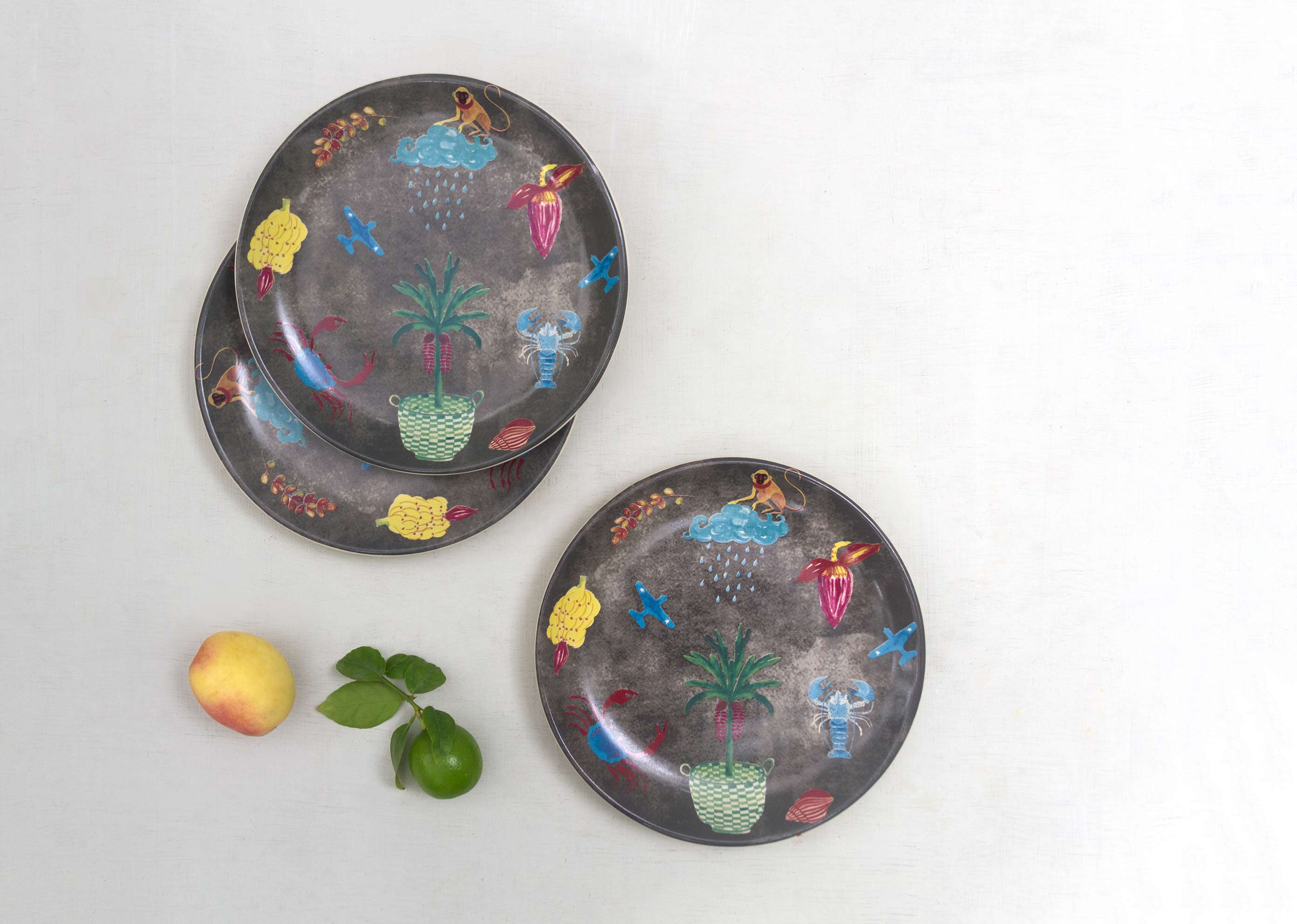 Nancowry Quarter Plate - Multi - Image 3