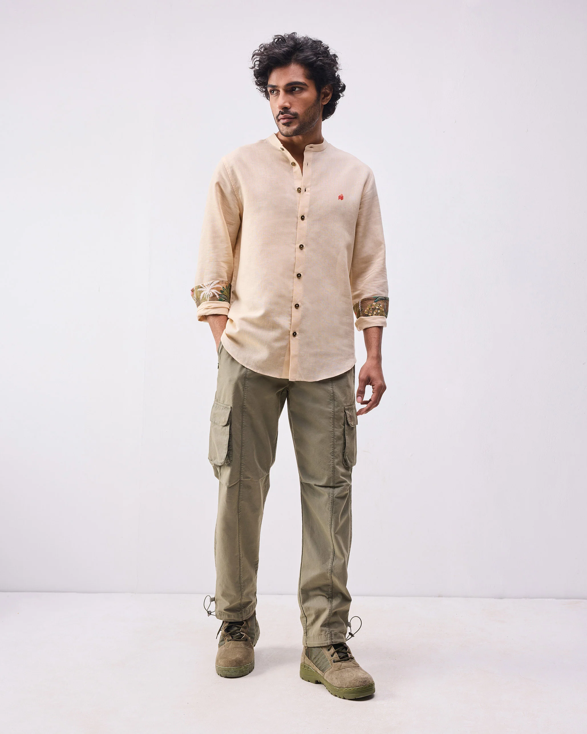 Nawab Shirt - Beige - Image 7