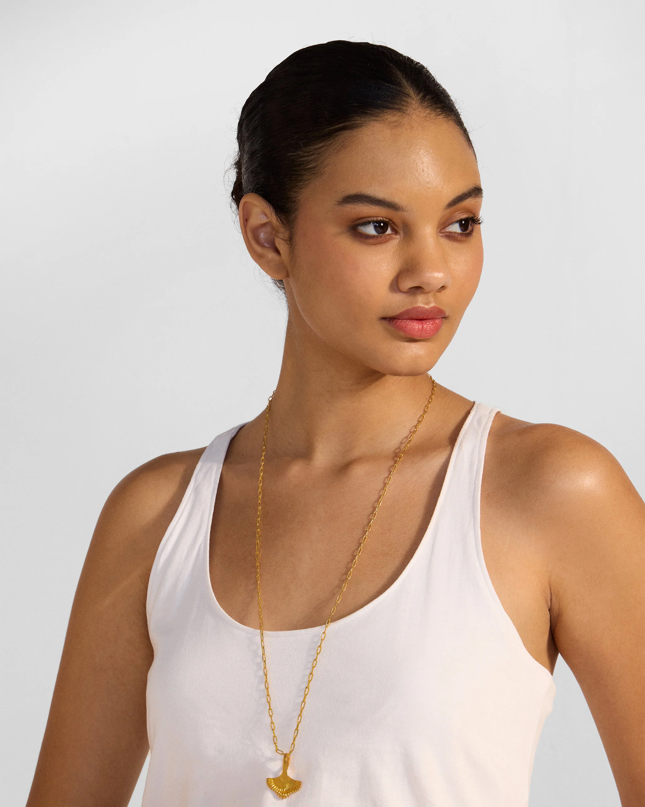 Palm Necklace - Gold - Image 2