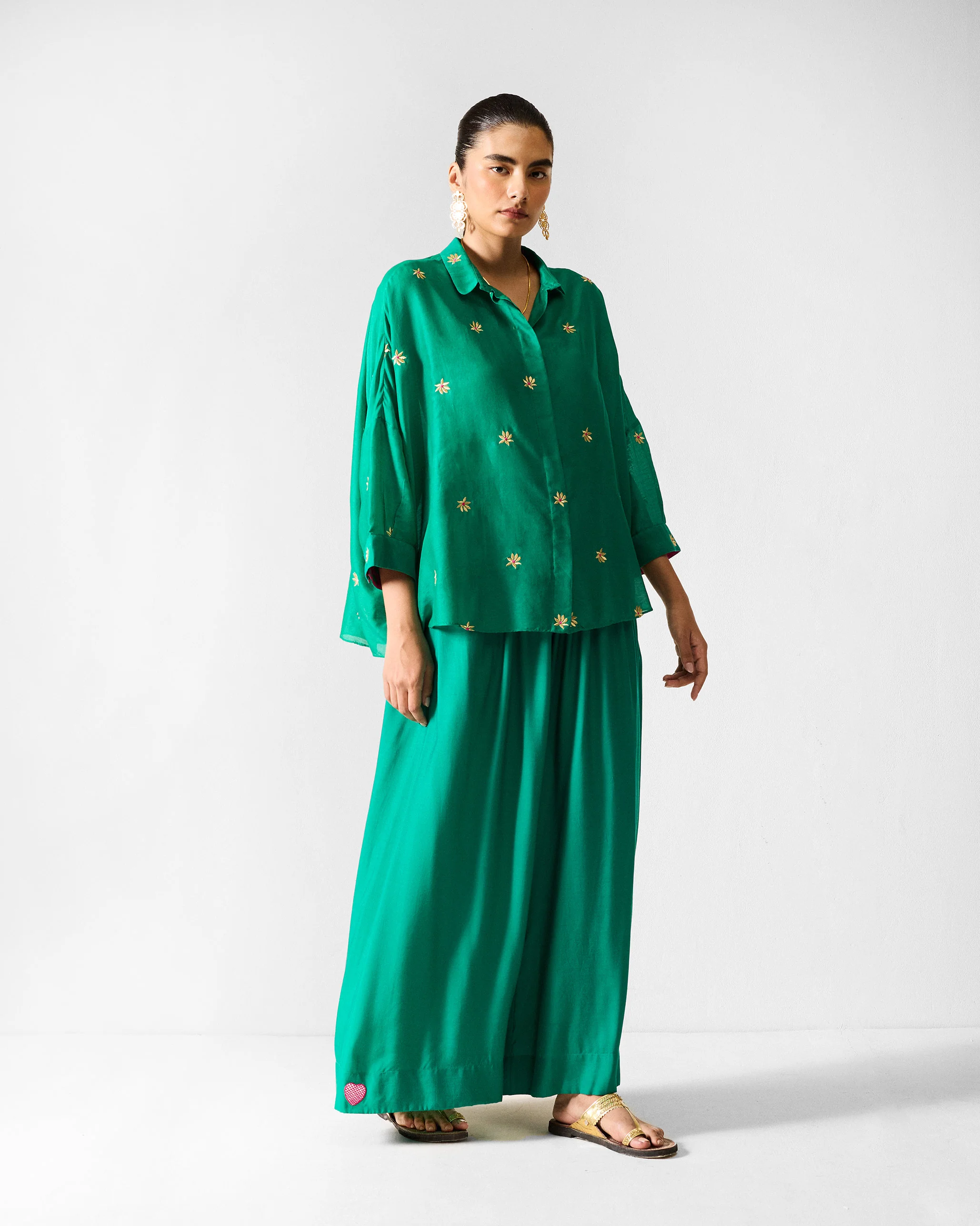 Paperbag Pants - Green - Image 7