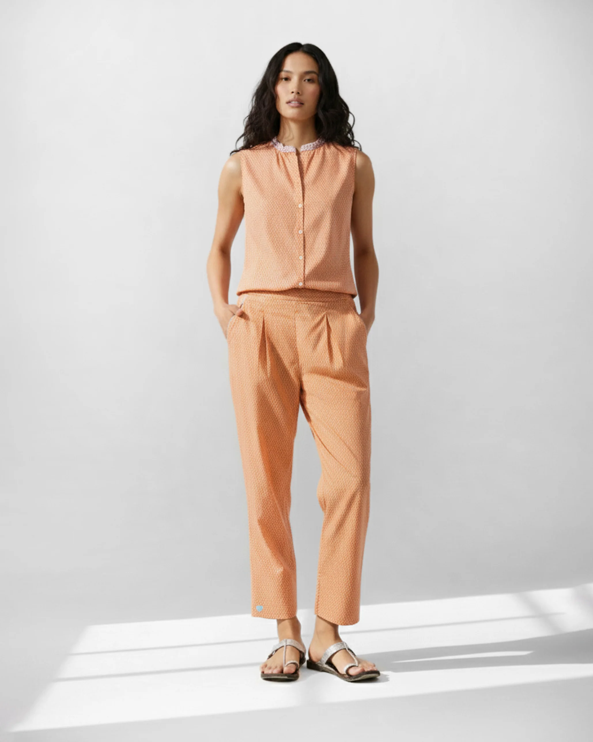 Perch Pants - Orange Printed - Image 6