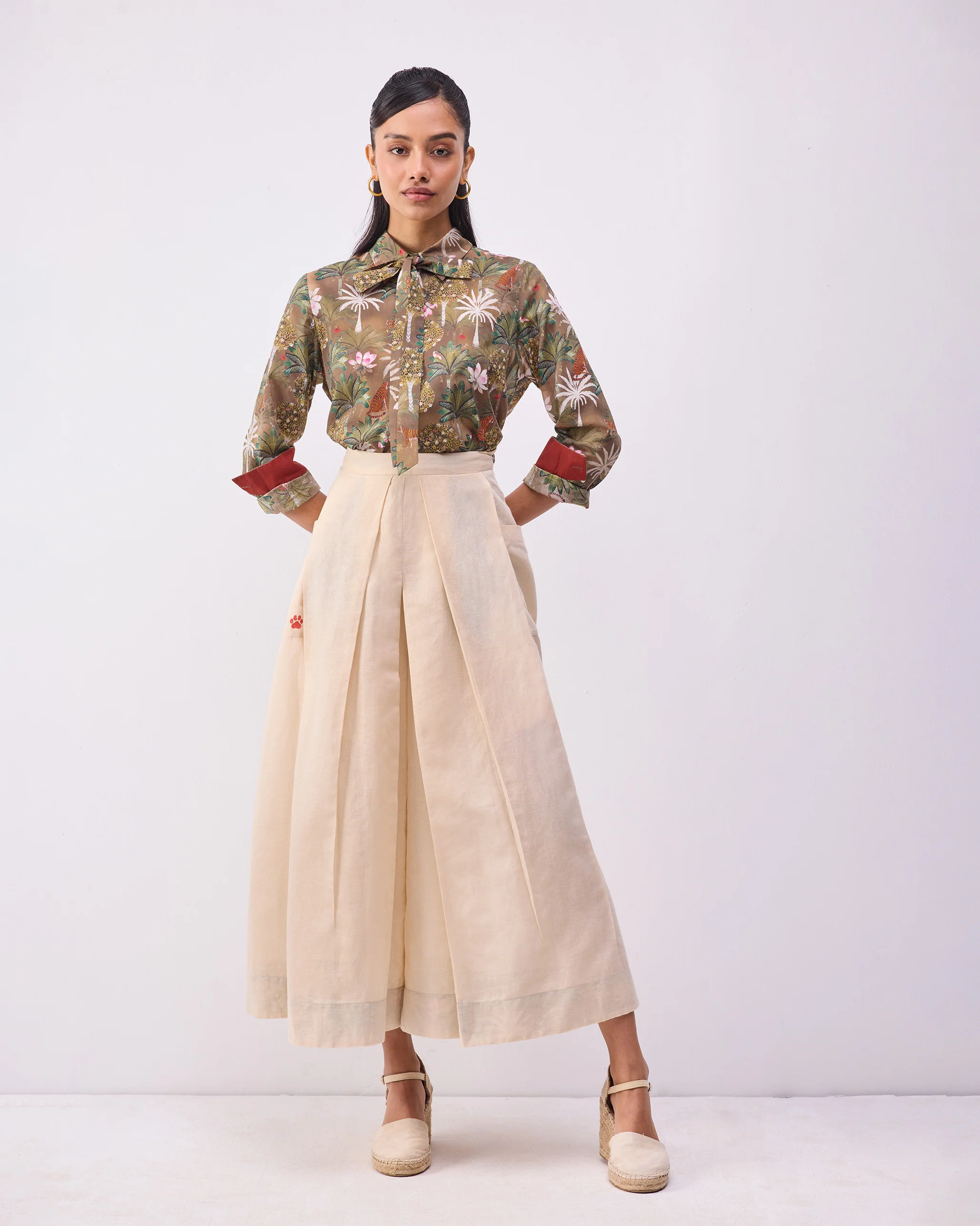 Pocket Skort - Beige - Image 8