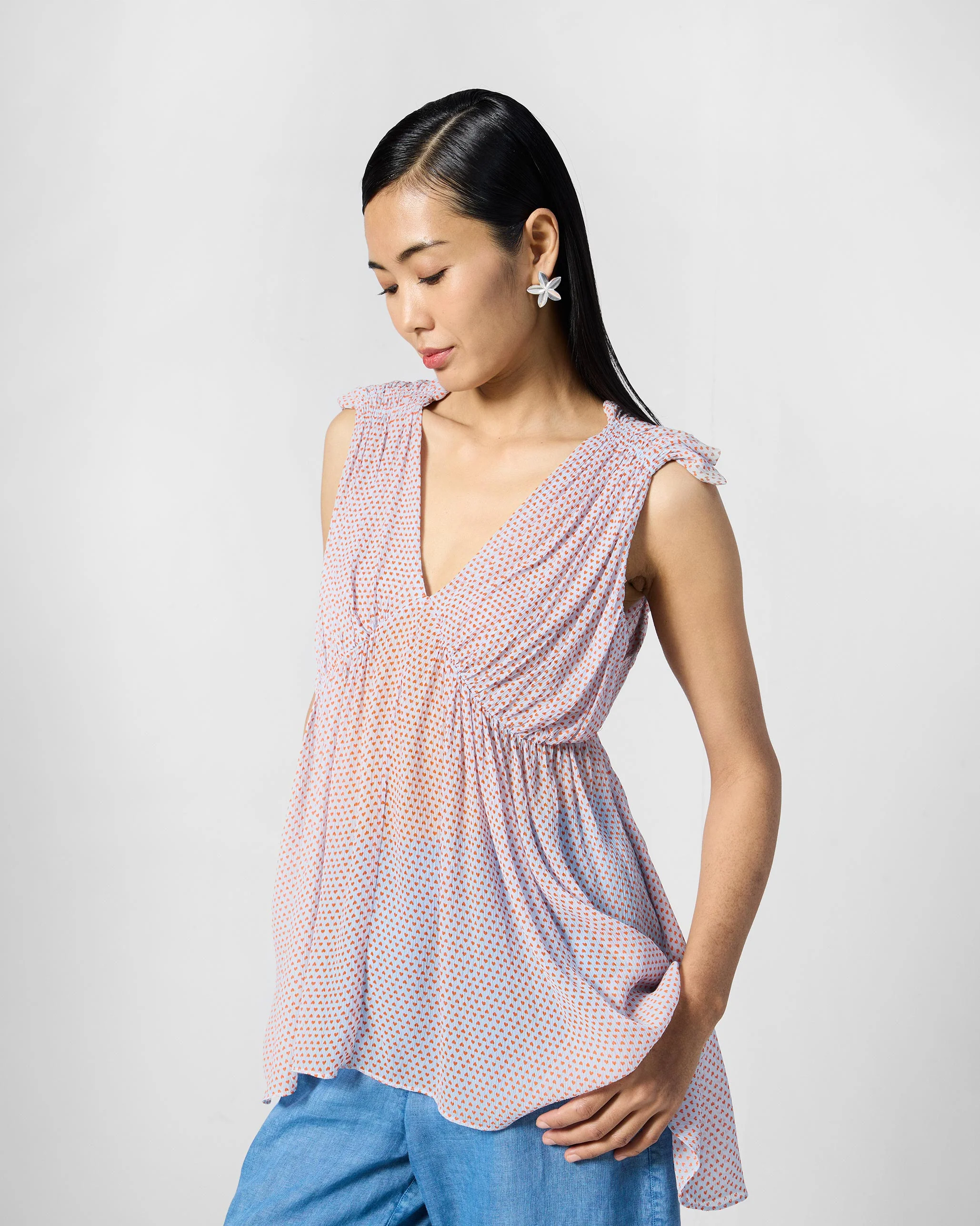 Sira Top - Blue Printed - Image 2
