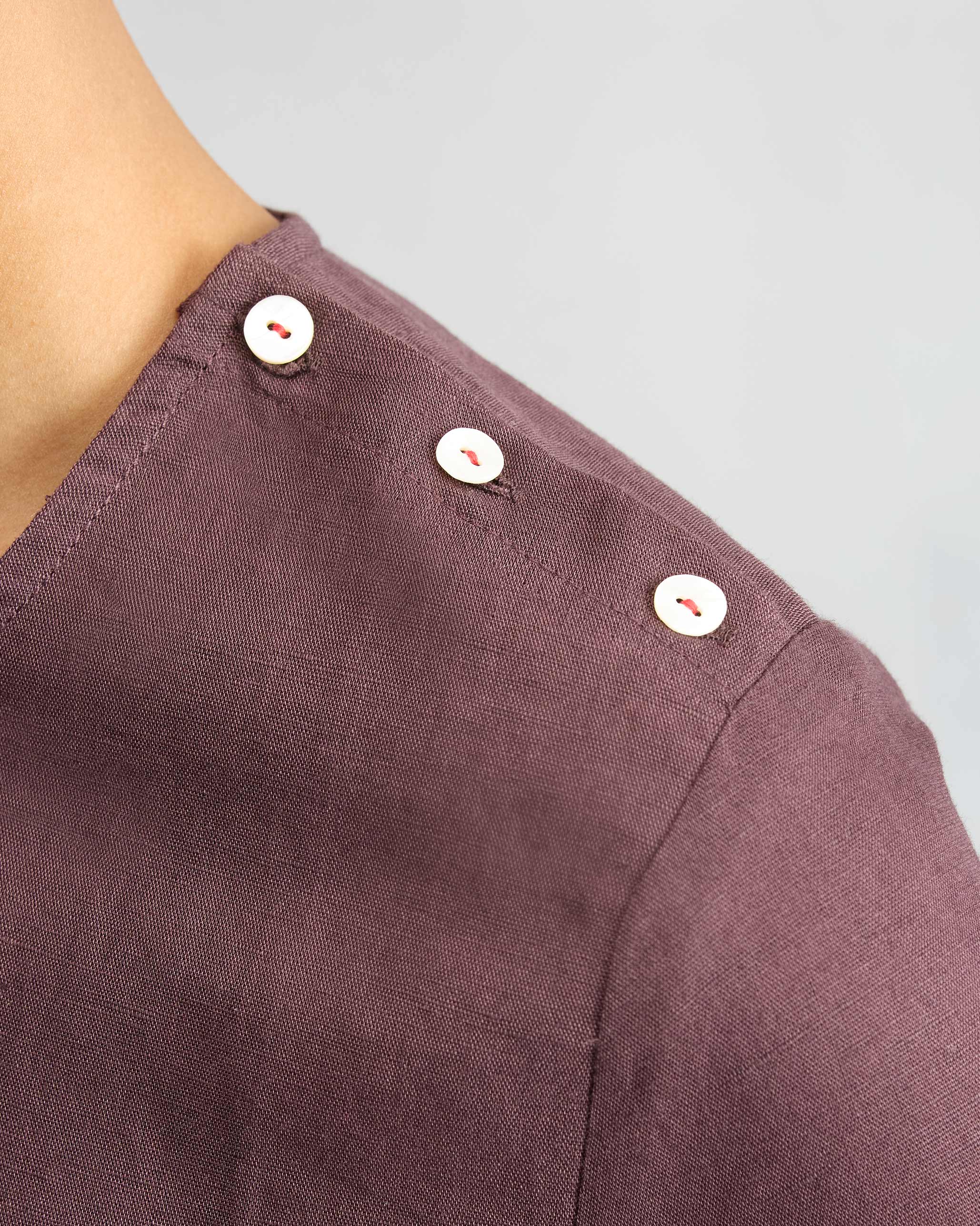 The High Slit Top Set - Chocolate Plum - Image 4