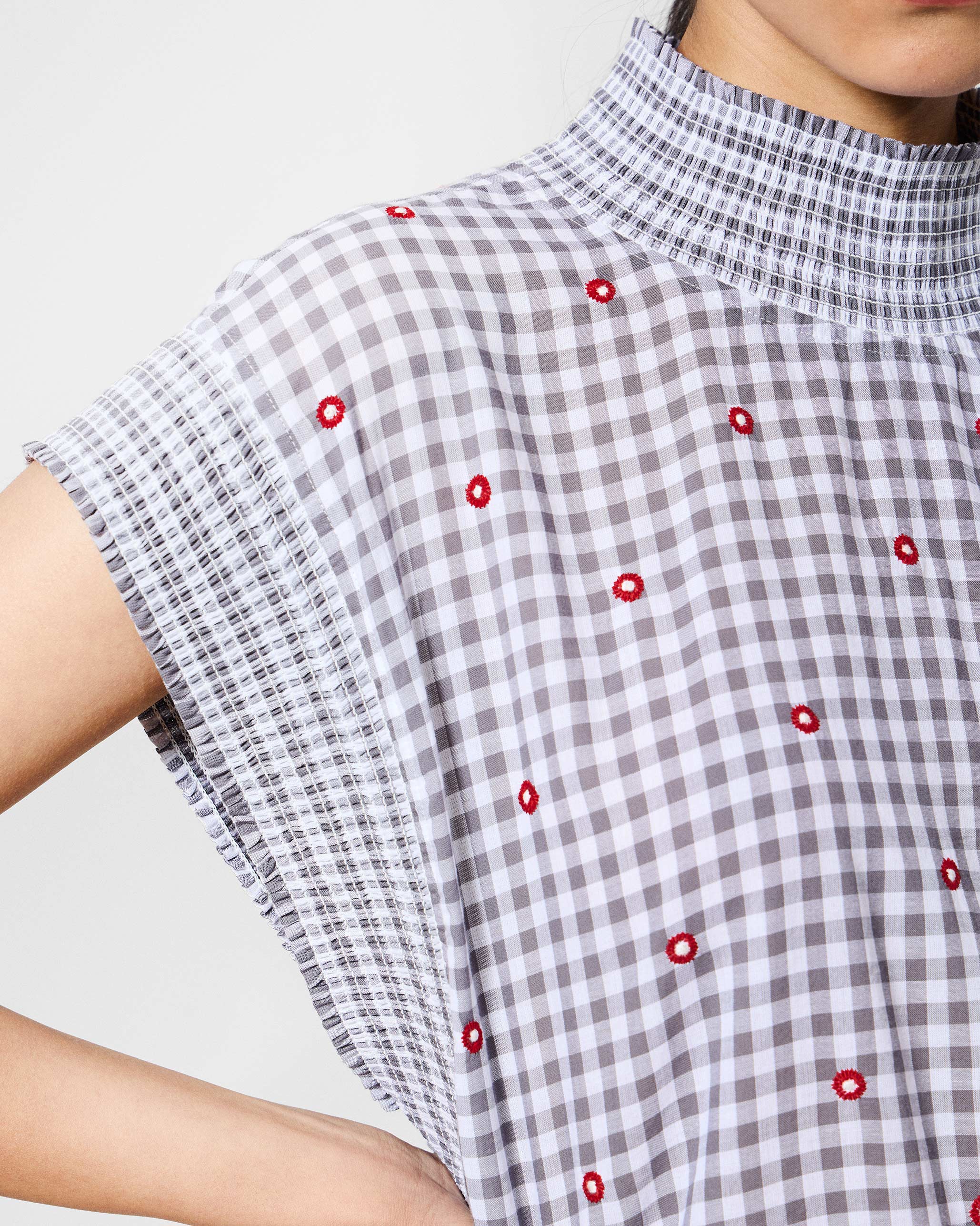 The Lehar Top Set - Grey & White - Image 5