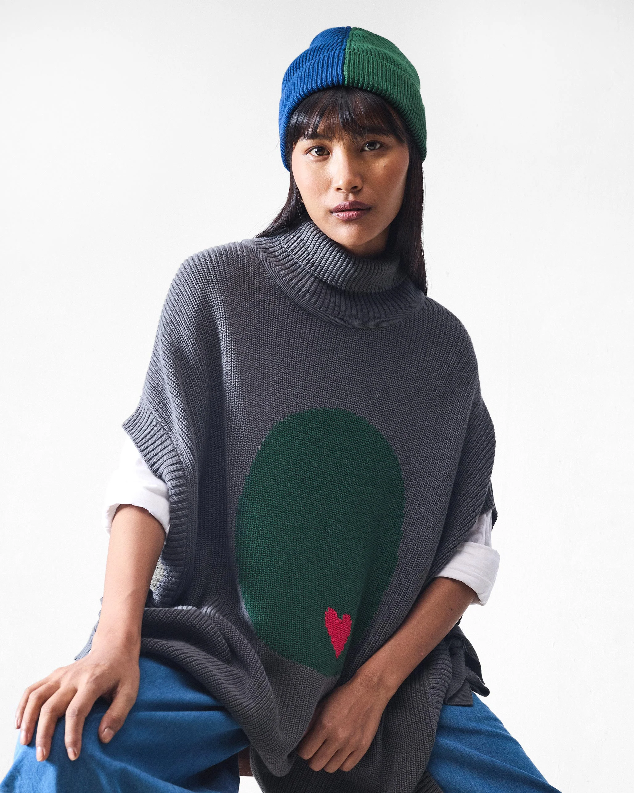 Turtle Neck Top - Charcoal - Image 12