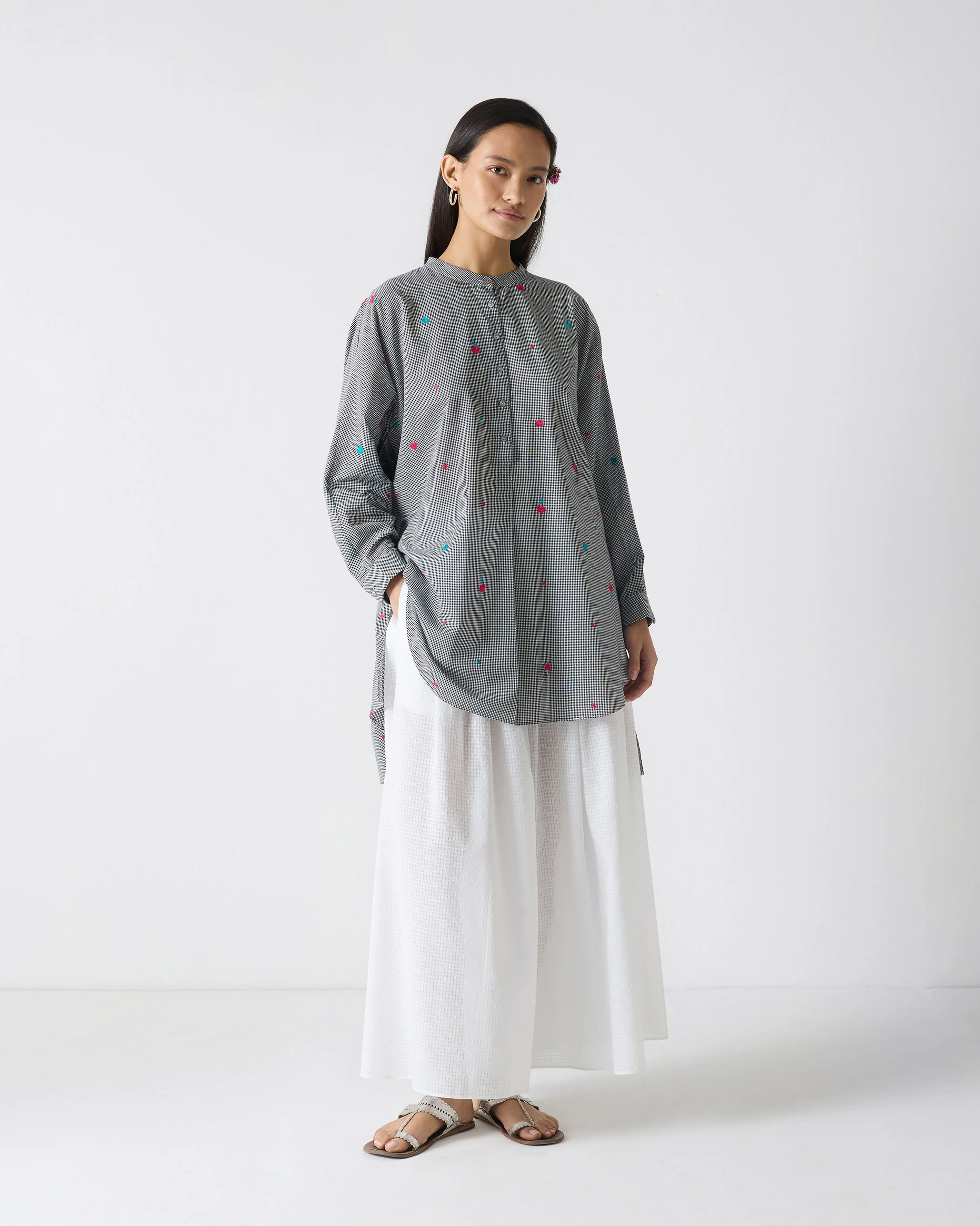 Yoi Hem Pants - White - Image 5